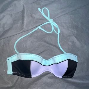 Victoria’s Secret Color Block Bikini Top Swim Bathing Suit 34b